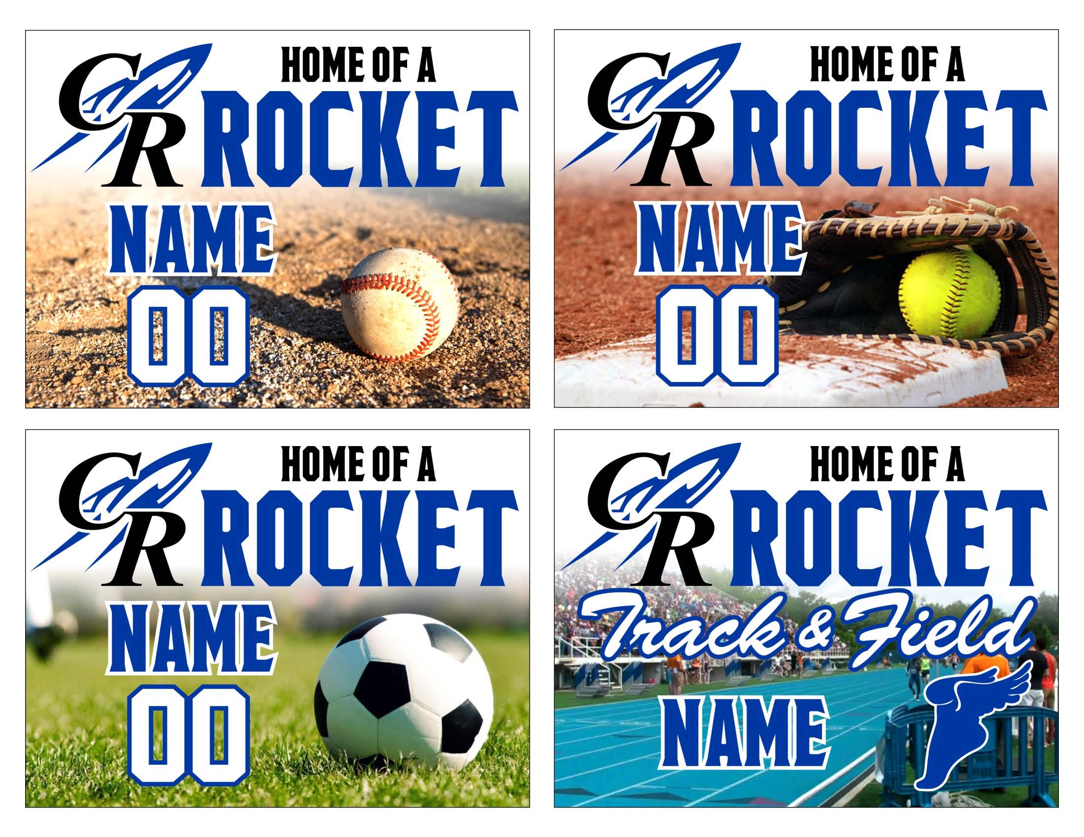 Sports Yard Sign | Burlington Central Athletic Boosters